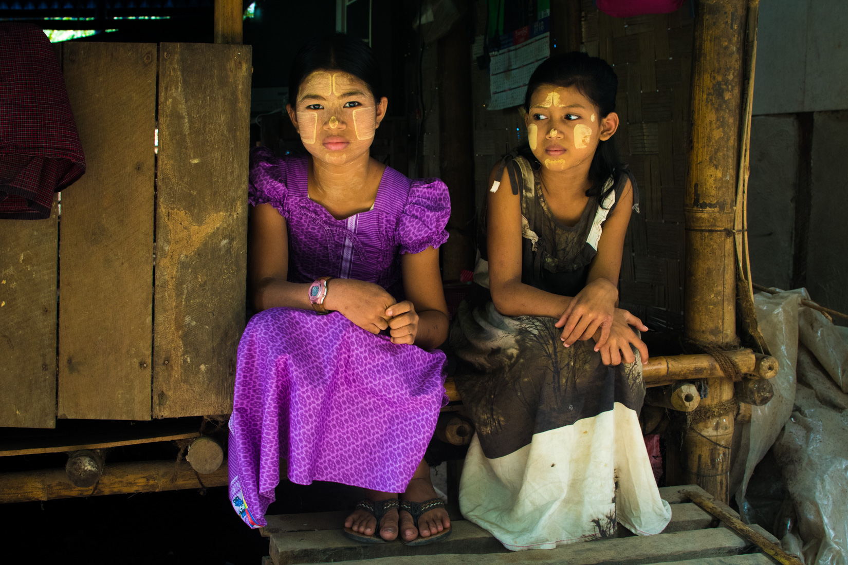 Home visit following family reintegration,  Hmawbi Township, Yan